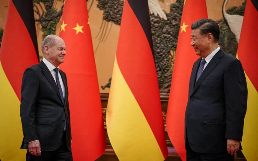 Xi Jinping meets Germany's Scholz
