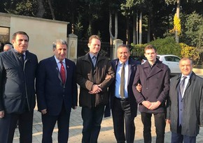 Jalil Mammadguluzade's descendants pays his first visit to Azerbaijan