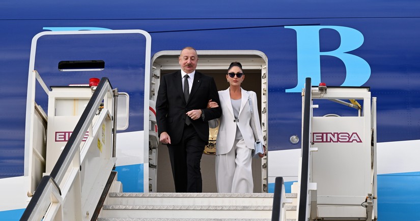 President Ilham Aliyev arrives in Milan