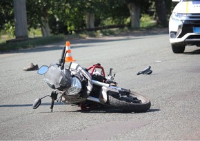 Zaqatalada 67 yaşlı motosikletçi yol qəzasında ağır xəsarət alıb