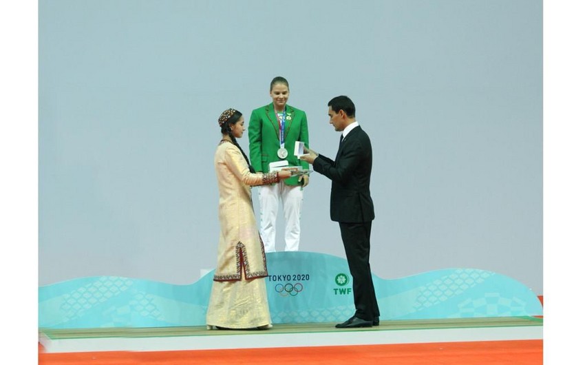 В Ашхабаде прошло чествование олимпийского призера Туркменистана