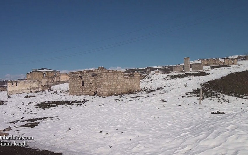 Footage from Zilanli village of Gubadli 