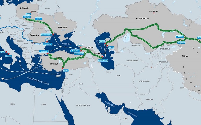 Gürcüstan Çinin Orta Dəhlizin inkişafı üzrə yaradılan birgə müəssisəyə qoşulmaq istəyini dəstəkləyib