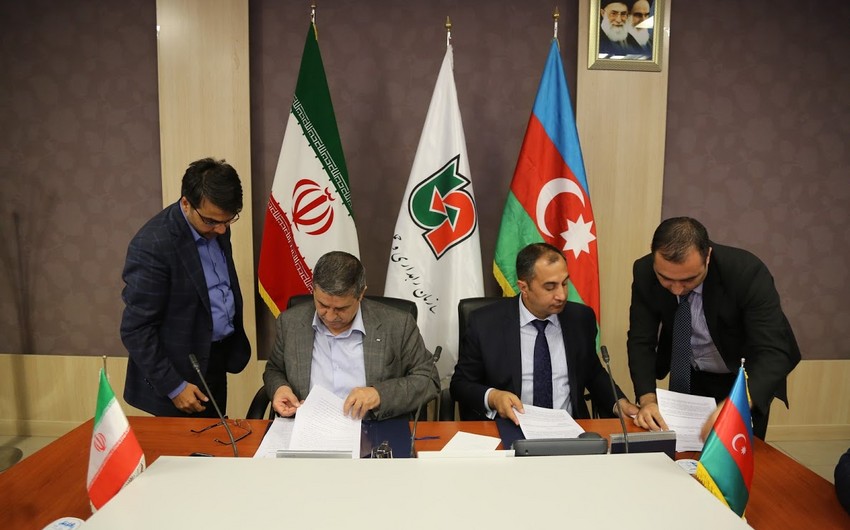 Azərbaycan və İran nəqliyyat sahəsində əməkdaşlıq protokolu imzalayıb - FOTO