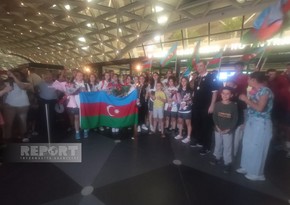 Сборная Азербайджана по баскетболу, ставшая чемпионом Европы, вернулась на родину