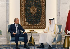 Azerbaijan's foreign minister meets with Qatari prime minister
