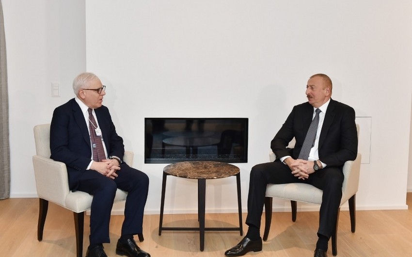 Prezident İlham Əliyev “Carlyle Group” şirkətinin həmtəsisçisi ilə görüşüb