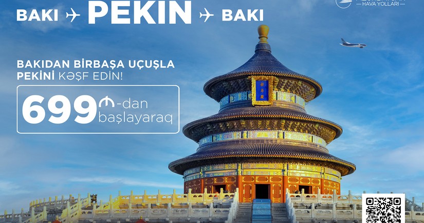 AZAL Bakı-Pekin istiqamətində endirimli biletlər təklif edir