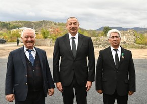 Президент Ильхам Алиев и Мехрибан Алиева встретились с отцом Шахрияра Мамедъярова