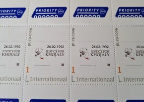 Postage stamps dedicated to Khojaly genocide issued in Netherlands