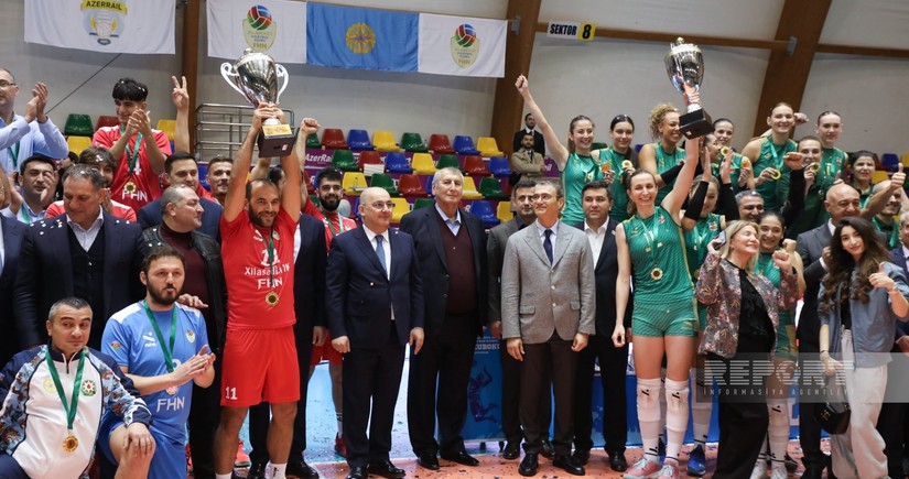 Voleybol üzrə Azərbaycan Kubokunun qalibləri mükafatlandırılıb