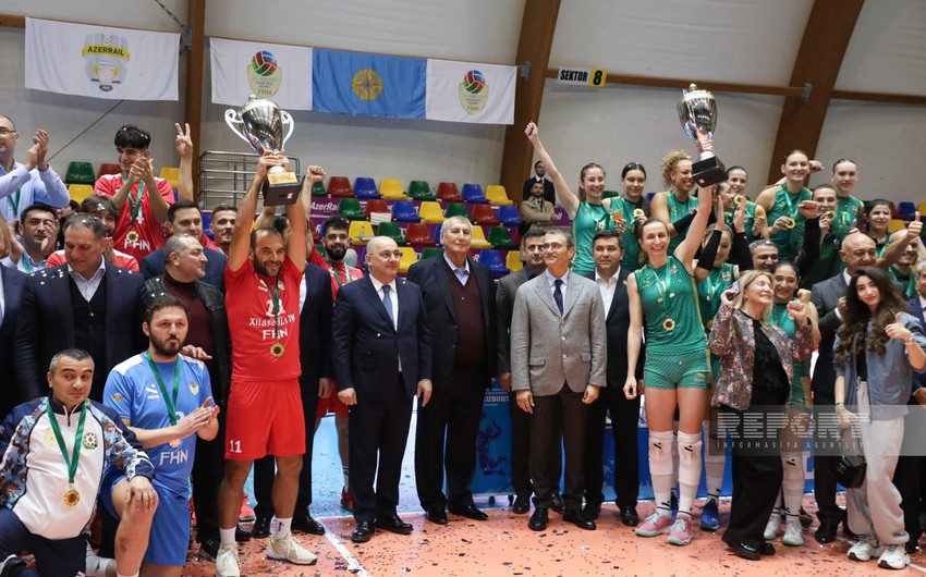 Voleybol üzrə Azərbaycan Kubokunun qalibləri mükafatlandırılıb