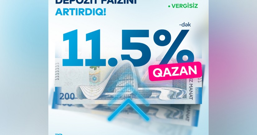 “Bank of Baku”da əmanət faizi yüksəldi, 11.5 %-dək oldu