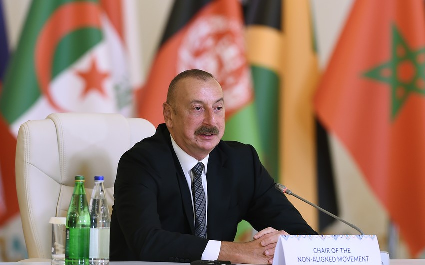 Prezident: Azərbaycan həm regional, həm də qlobal məsələlərdə öz mövqeyini nümayiş etdirib