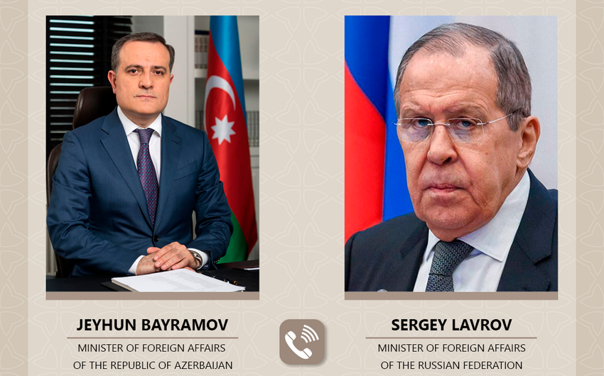 Состоялся телефонный разговор глав внешнеполитических ведомств Азербайджана и России