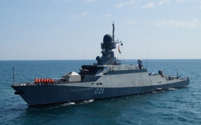 Военные корабли Азербайджана готовятся к тренировкам вместе с кораблями РФ и Казахстана