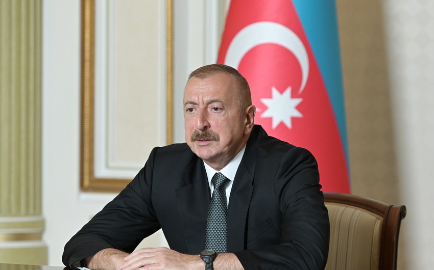 Президент: В Физули не могли найти уцелевшее здание для водружения флага Азербайджана