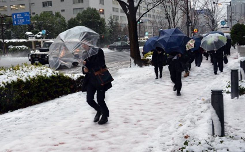 Снегопады на западе Японии привели к первым жертвам