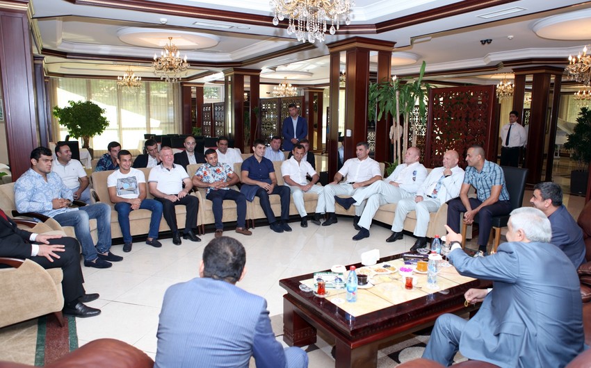President of Judo Federation met with national team members