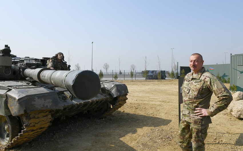 Ilham Aliyev attends opening of Military Trophy Park in Baku