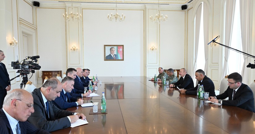 President Ilham Aliyev receives delegation led by Iralian Minister of Defense 