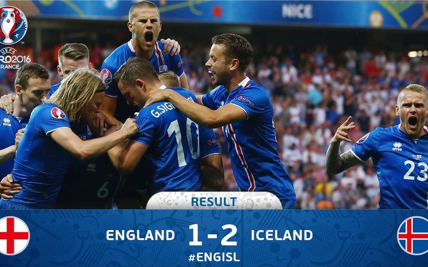 AVRO-2016: İslandiya İngiltərəni turnirdən kənarlaşdırıb - VİDEO