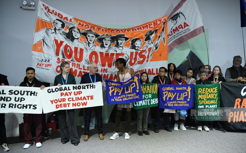 COP29 rally participants urge developed countries to increase climate finance