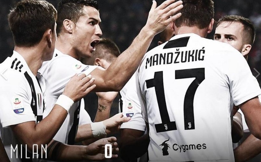 Ювентус обыграл Милан на Сан-Сиро благодаря голам Роналду и Манджукича