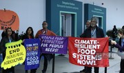 Organic farming activists demand climate justice at COP29