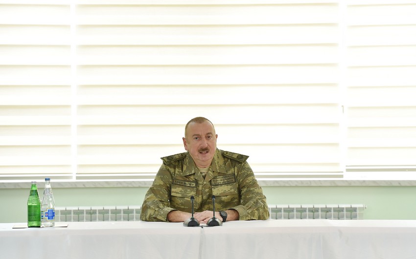 Ilham Aliyev: Hadrut settlement and several villages were liberated from occupation