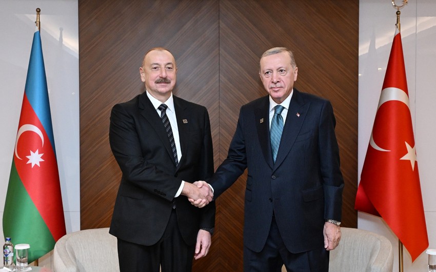 President of Azerbaijan Ilham Aliyev met with Turkish President Recep Tayyip Erdogan in Bishkek