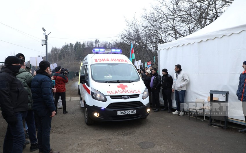 ICRC vehicles and ambulances pass freely through Khankandi-Lachin road again - VIDEO