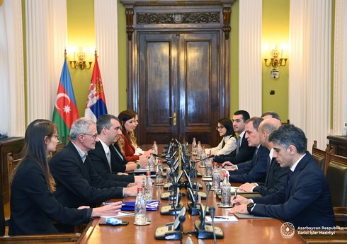 Глава МИД Азербайджана провел встречу с председателем Национальной ассамблеи Сербии