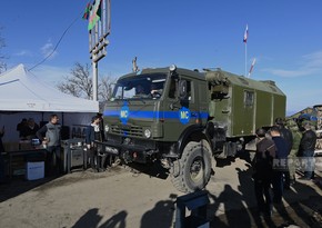 Protesters on Shusha-Khankandi road allow movement of peacekeepers’ supply vehicle - VIDEO