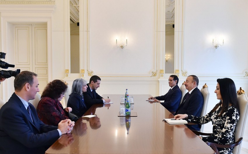 Президент Ильхам Алиев принял министра обороны Грузии и вице-президента Болгарии