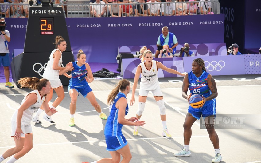 Paris-2024: Azərbaycanın qadınlardan ibarət 3x3 basketbol millisi növbəti görüşünə çıxıb - YENİLƏNİB - 2