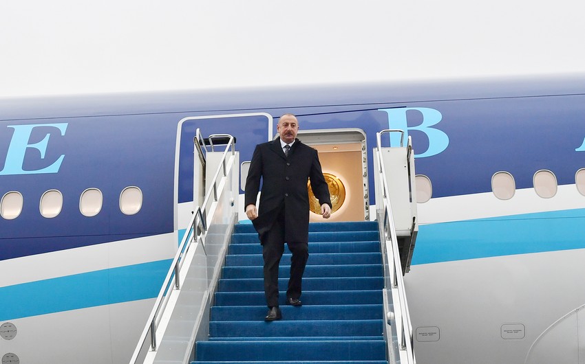 President Ilham Aliyev embarks on visit to Kazakhstan