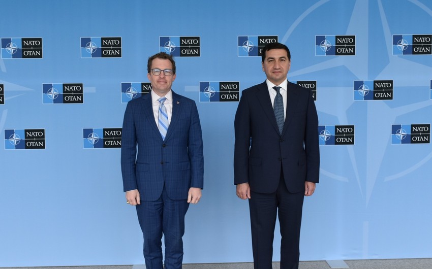 Azerbaijani presidential aide meets with NATO Assistant Secretary General in Brussels - UPDATED 