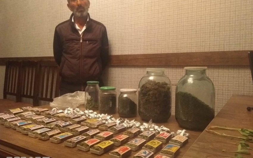 У жителя района Азербайджана обнаружено большое количество наркотиков - ФОТО
