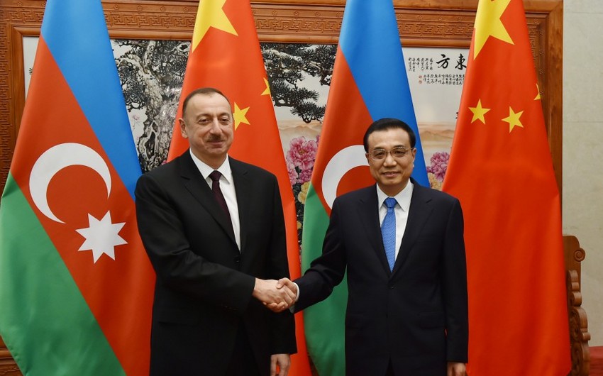 Azərbaycan Prezidenti Çinin baş naziri ilə görüşüb - FOTO