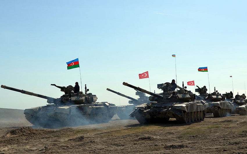 На азербайджано-турецких совместных учениях были выполнены различные боевые элементы - ВИДЕО
