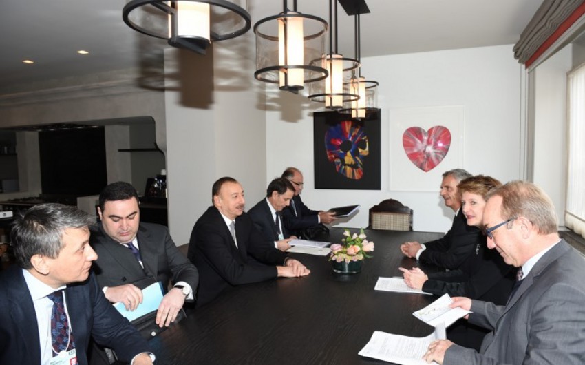 President Ilham Aliyev met President of Switzerland Simonetta Sommaruga
