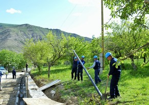 Şahbuzun Kolanı kəndində rabitə xətləri yenilənir