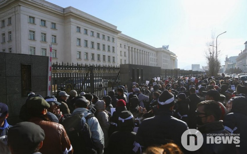 Protest demanding arrest of officials staged in Mongolia