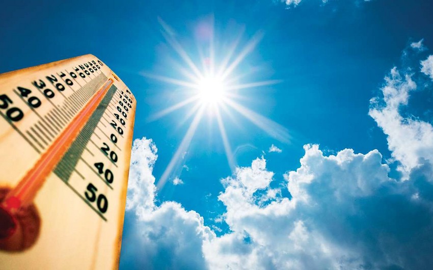 Завтра температура воздуха в Азербайджане повысится до 38 градусов