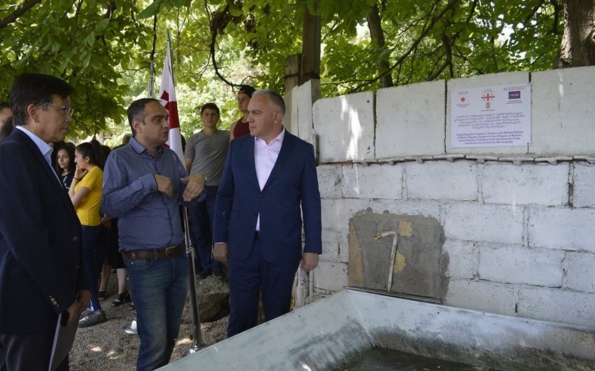 Yaponiya hökuməti Gürcüstanda azərbaycanlıların yaşadığı kəndlərin su ilə təminatı layihəsinə dəstək verib