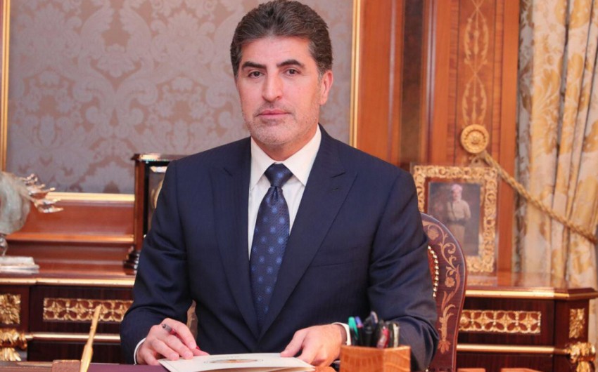 President of Iraq's Kurdistan Region arrives in Azerbaijan