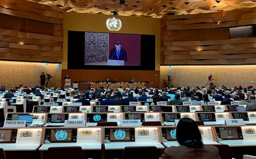 Теймур Мусаев выступил на пленарном заседании Всемирной ассамблеи здравоохранения 