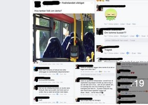 Norwegians mistake bus seats for women in burqas