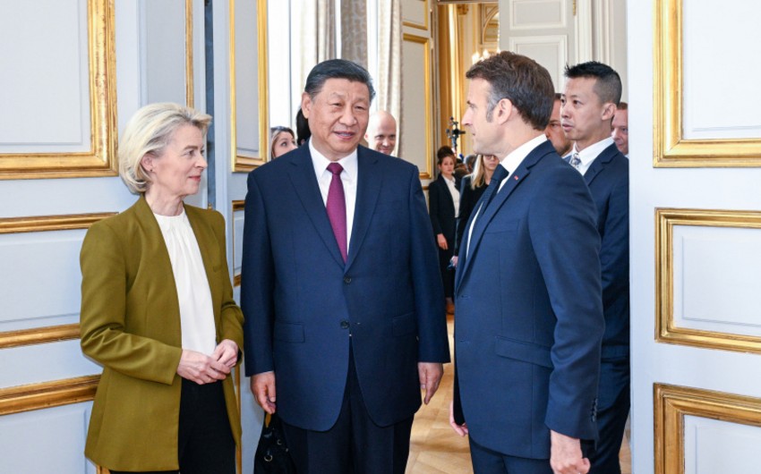Fransalı siyasətçi: Çin lideri Ursula fon der Lyayen ilə görüşdə Makronu alçaldıb